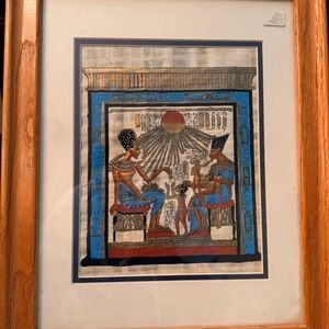 Framed Egyptian Papyrus Art